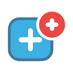 Fototapeta premium Plus Icon Vector
