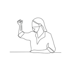 One continuous line drawing of Laboratories profession on duty vector design illustration. Laboratories  design concept in simple linear style. Laboratories design for education vector illustration.