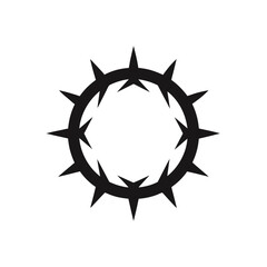 sun symbol made of paper