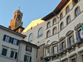 Panorama of The Old Town of city of Florence, Italy