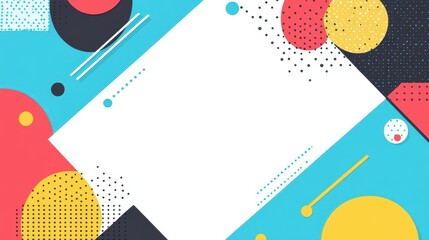 Obraz premium Boost your project with this stylish flat design, showcasing vibrant geometric textures for modern creativity.