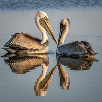 pelicans on the beach