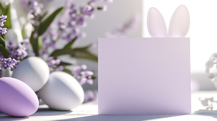 easter egg with pink ribbon and flower