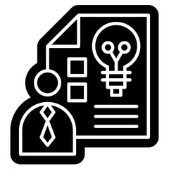 Briefing Solid Glyph icon