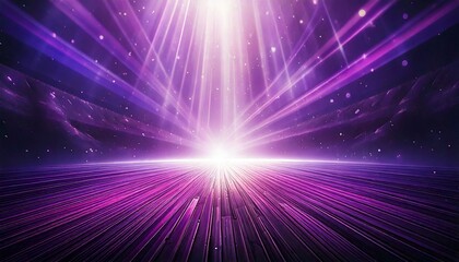 Naklejka premium Purple light rays on planked surface