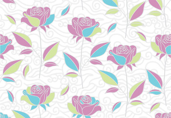 Exclusive floral motifs for textiles and various backgrounds