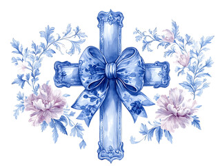 blue christmas bells