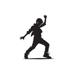 A dynamic vector illustration of a dancing boy, showcasing energetic movement and stylish pose. Perfect for event promotions, dance-themed designs, and projects celebrating dance culture.