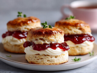 warm scones: afternoon tea indulgence