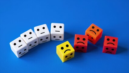 Blocks with faces crumbles, the unfortunate ones leave the line. Falling popularity, decreasing viewers or customers. Participants and employees leaving. Bad mood, difficulties and toxic environment.