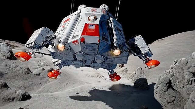 Colony Pod Descent Onto Planet Marks New Era in Space Exploration Generative AI