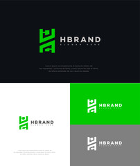 Green Letter H Logo Design Modern, Minimalist, Creative Branding