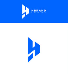 Modern Abstract H Letter Logo Design Brand Identity