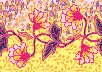 Batik Indonesian: is a technique of wax-resist dyeing applied to whole cloth, or cloth made using this technique originated from Indonesia.