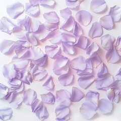 Lavender Petals Scattered A Soft White Background HighDefinition Floral Texture With Pastel Color Harmony Ar 169