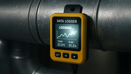 data logger is essential for air duct engineering, monitoring temperature and humidity levels effectively in various environments