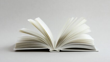 Obraz premium Open book, blank pages, ready to write