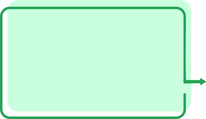 Simple Rectangular Frame Text Box with Arrow