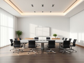 Fototapeta premium Modern Conference Room - Productive Workspace