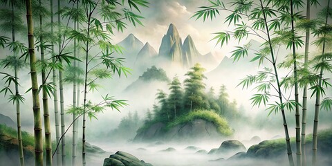 Traditional Chinese Ink Painting - Artful Landscapes & Flora