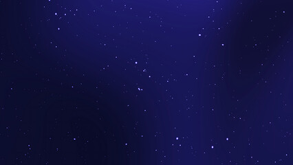 Dark blue sky with many small bright points