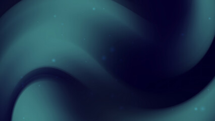 Dark teal and blue gradients blend with faint lights