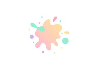 Obraz premium abstract pastel splatter vector for kids