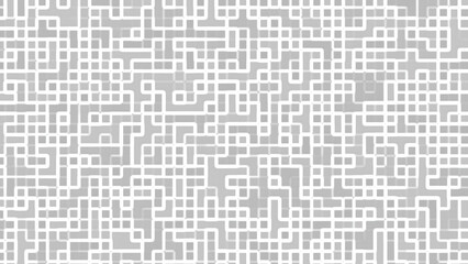Fototapeta premium White lines form a complex grid pattern on a gray background