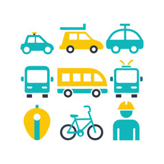 set of city-transport