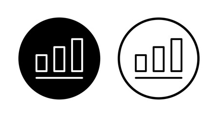 Growing graph icon logo design. Chart sign and symbol. diagram icon