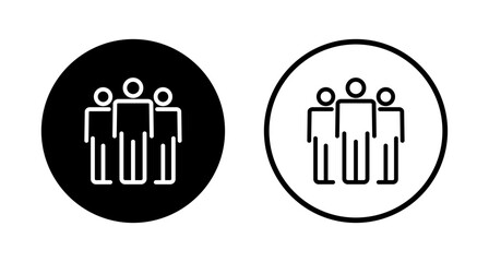 people icon logo design. person sign and symbol. User Icon vector