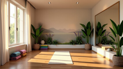 Wooden floor background in a room
