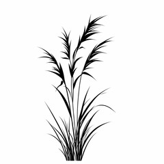 Black and White Botanical Silhouette Art: Nature-Inspired Eco Design for Rural Landscapes