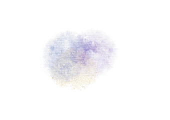 Pastel Watercolor Blob: Lavender, Ivory, and White Abstract Texture