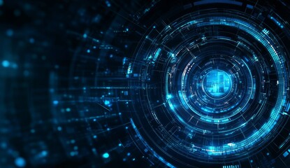Futuristic digital technology network