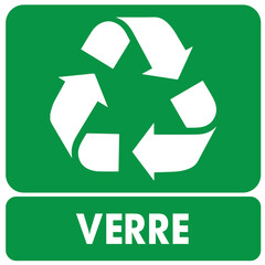 STICKERS VERRE DECHET