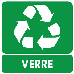 STICKERS VERRE DECHET