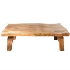Natural Finish Wooden Table for Home Décor Promotions Transparent Background