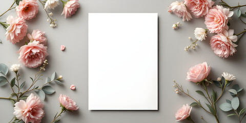 Floral Arrangement with Blank Space