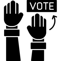 Fototapeta premium Raise Hand Icon