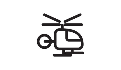 helicopter isolated on white