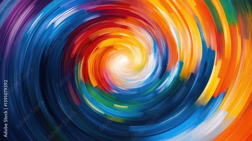 Poster an abstract background featuring vibrant, swirling colors in a fluid motion, creating a dynamic and 