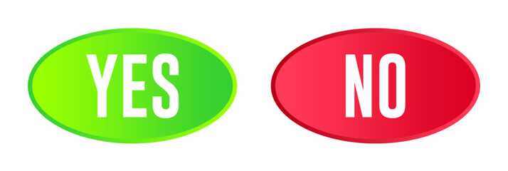 yes and no web button