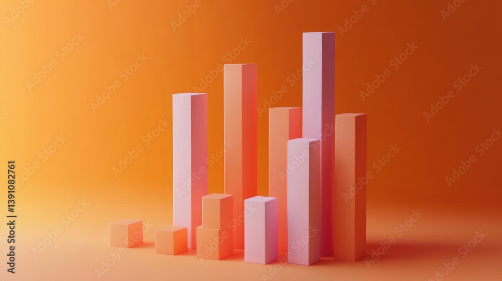 Poster a dynamic shot of a d bar chart with animated bars rising and falling, showcasing real-time data cha