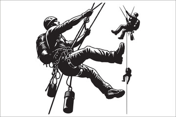 Shadow Stalker Ninja Commando Insignia: Tactical Warriors Vector Art