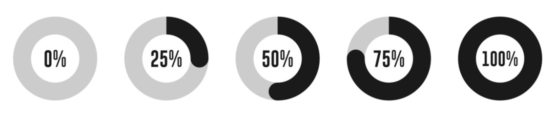percentage loading progress infographic