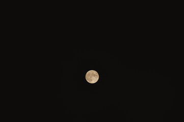 moon in the night sky