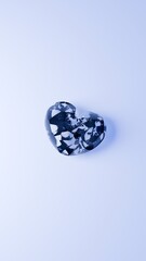 diamond on blue background