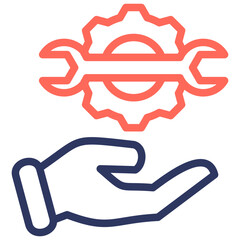 Help and Support Icon Symbol Outline Color