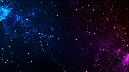 Connected Universe: An abstract depiction of interconnected data streams, where celestial-like nodes pulsate with light against a dark, cosmic backdrop.